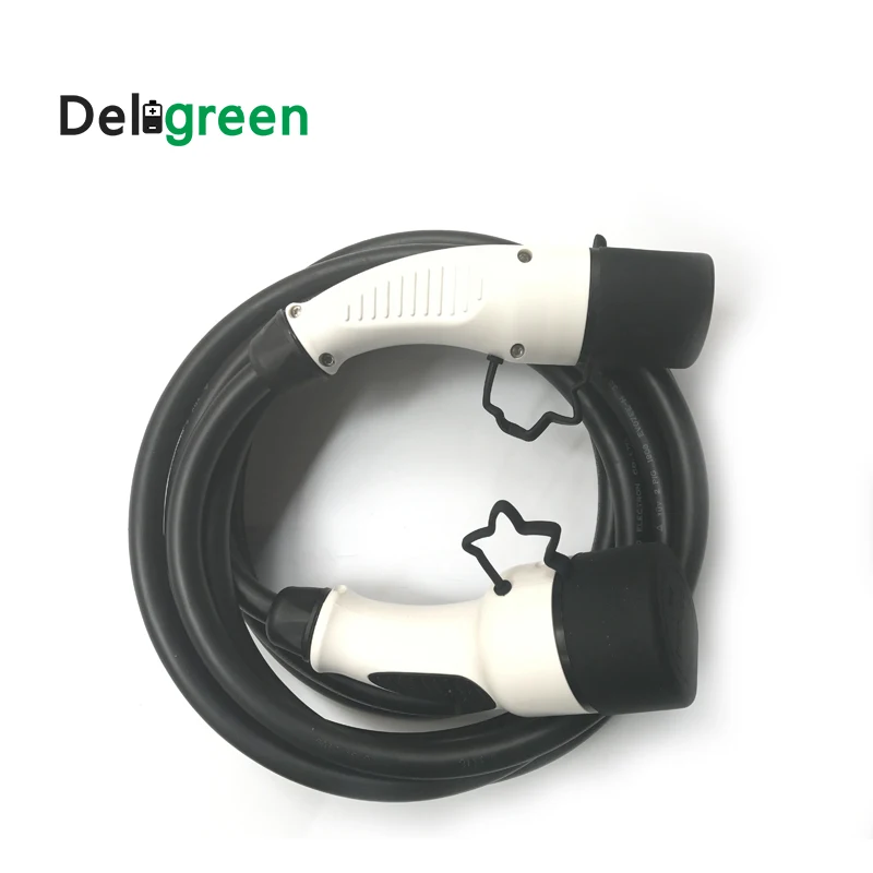 Deligreen 32A Тип 2 к IEC62196 EV зарядный штекер DUOSIDA с 5 метровыми TUV/UL кабелями Mennekes