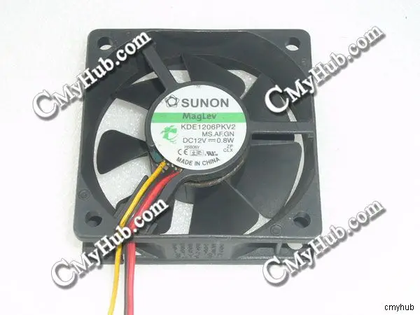 Для SUNON KDE1206PKV2 ms. AF. GN DC12V 0.8 Вт 6020 6 см 60 мм 60x60x20 3pin Вентилятор охлаждения|cooling fan|60mm