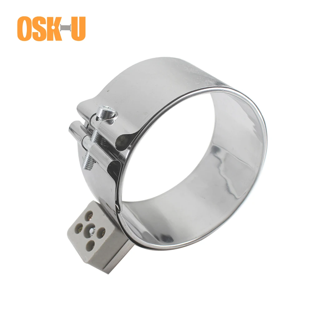 

Band Heater Ceramic 90mm ID 50/55/80/90/100mm Height Stainless Steel Electric Heater Element for Electronic Equipment