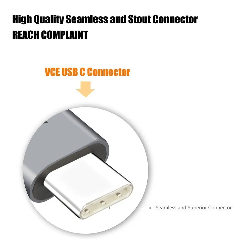 USB C to usb c Cable (2 шт) 6.6ft/2 м Тип до данных Зарядное устройство кабель для Galaxy S8/S8 Plus