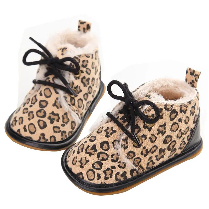 2019 Newborn Boys Girls Lace-up Shoes Frist Walkers Infant Autumn Warm Winter Baby | First