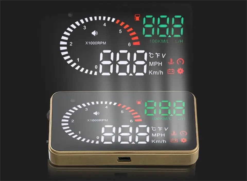Авто Hud 3,5 дюймов X6 головой вверх Дисплей автомобиля gps цифровой спидометр превышение скорости Предупреждение