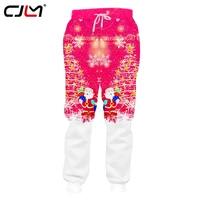 cjlm man the new listing santa claus sweatpants christmas tree pants 3d printed hot sale trousers big size mens clothing