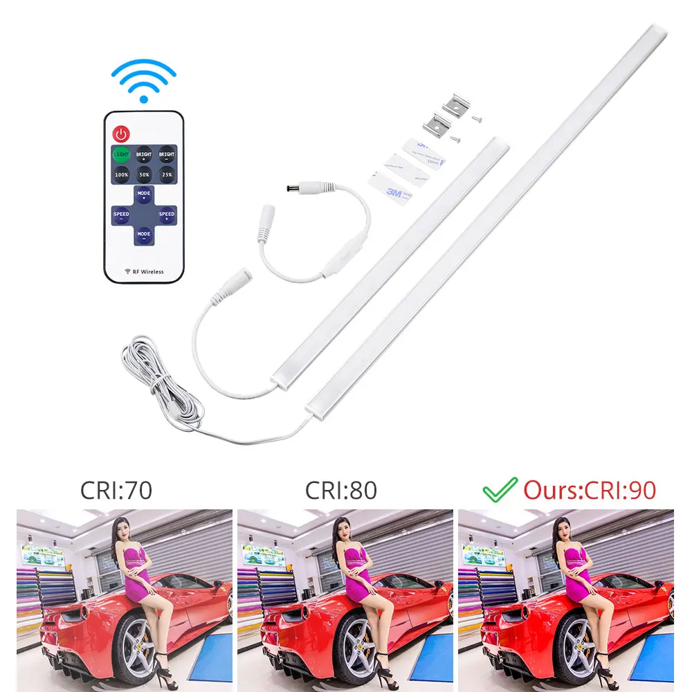 Under Cabinet LED 12V DC Lamp Kitchen Cupboard Light Memory Remote Control Switch 6w 8w 10w Cabinet Lights Night Lighting
