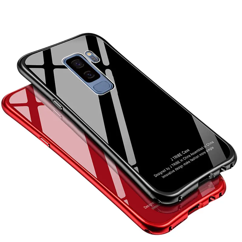 Чехол Portefeuille для Galaxy S9 Алюминиевый металлический противоударный чехол-бампер