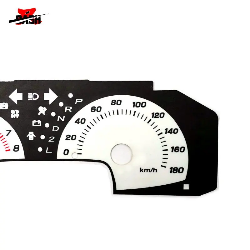 DASH EL Glow Gauge для VITZ 2010 обратное свечение белого лица синий зеленый Освещение Автоматическая передача 180 км 8000 об/мин