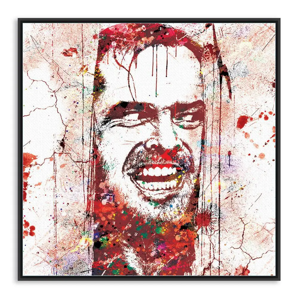 Original watercolor Kubrick Shining Horror Movie Poster Painting Heart Creative Home Decoration Core | Дом и сад