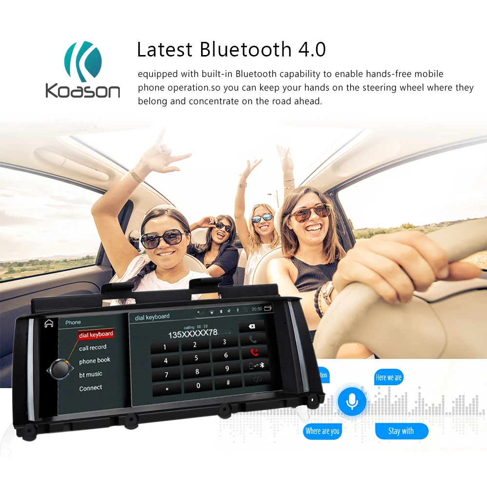 Koason 8 &quotips 2 ГБ + 32 Android 1 система авто радио аудио GPS навигации для BMW X3 F25 X4 F26 CIC 2011