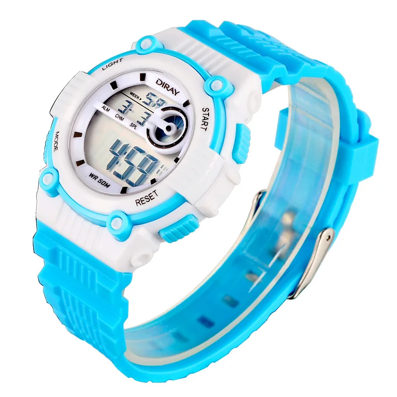 Montre enfant 2019 DIRAY цифровые часы детские водонепроницаемые спортивные силиконовый