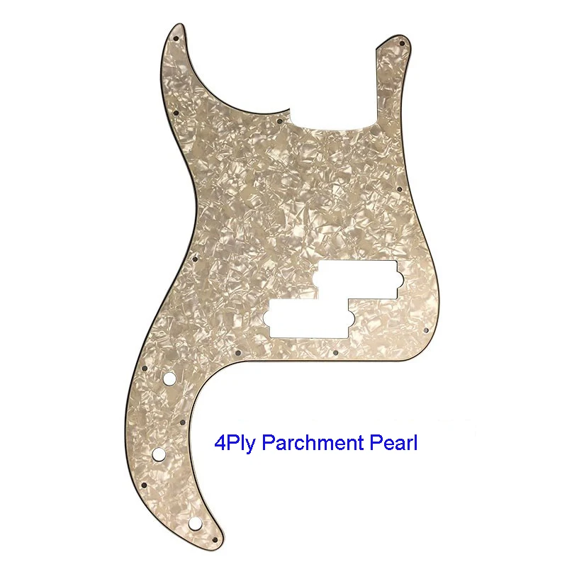 4Ply Parchment Pearl Гитарные части качественные электрогитары накладки-для левшей США/Мехико Fd стандарт P бас гитара накладки царапины пластины - Цвет: 4Ply Parchment Pearl