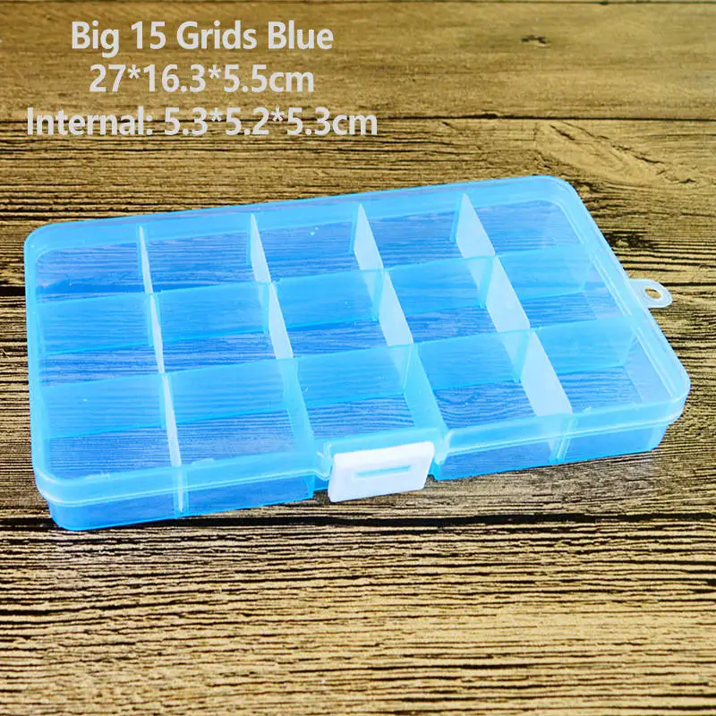 15 Grids Blue Многофункциональный съемный ящик васи ленты для DIY Скрапбукинг хранения коробки Органайзер офис пуля журнал поставок S602 - Цвет: 15 Grids Blue