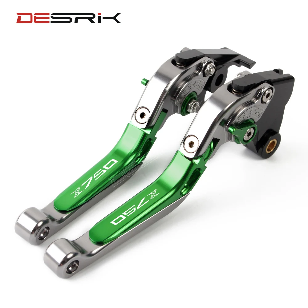 Регулируемые складные выдвижные рычаги тормозной муфты с ЧПУ для Kawasaki Z750 2007 2012 в