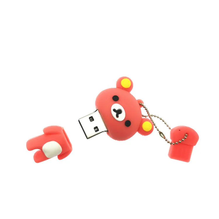 Новый милый USB флеш накопитель Rilakkuma в виде медведя 4 ГБ 8 16 32 64 флешка карта памяти