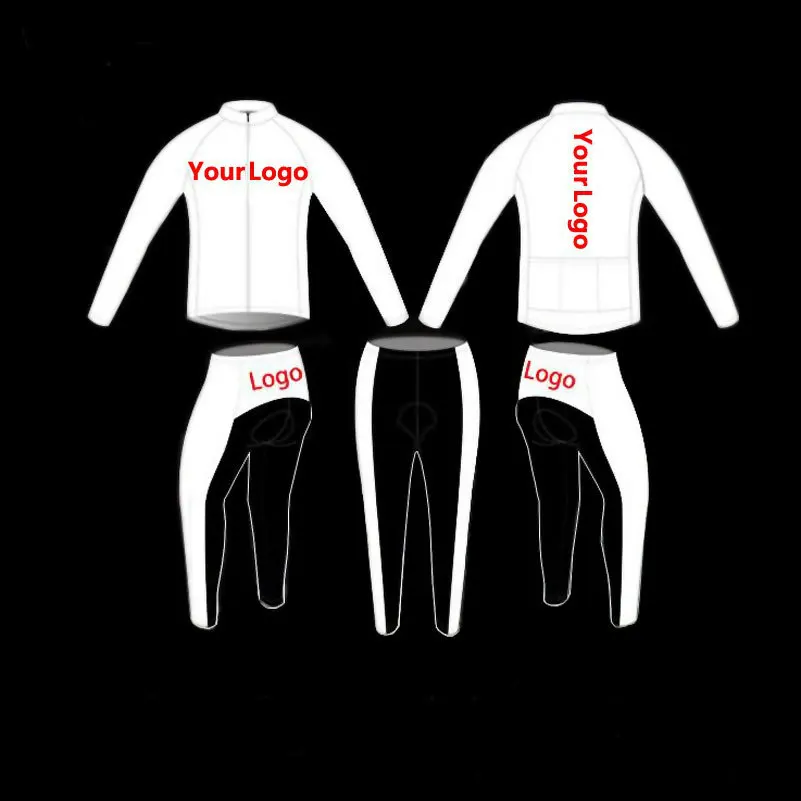 Long Jersey Set Велосипедная одежда на заказ MTB jersey Custom Ropa ciclismo custom доступная и качественная велосипедная одежда на заказ - Цвет: Long Jersey Set