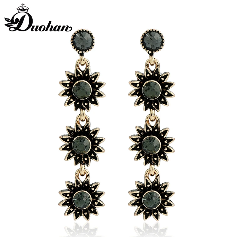 Duohan 2018 Винтаж Стад Серьги для Для женщин богемный Стиль Свадебные/вечерние