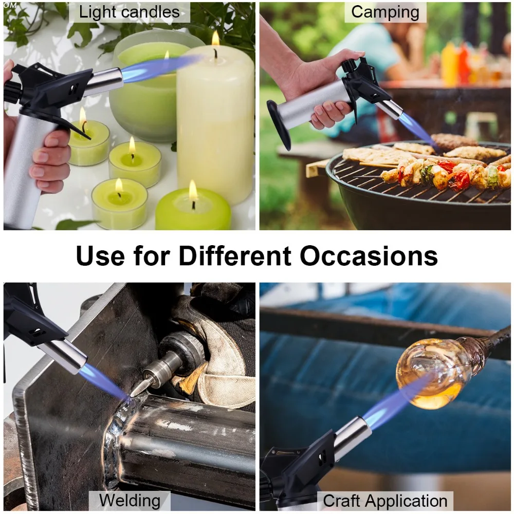 Floureon Food Cooking Blow Torch Kitchen Lighter Butan With Safe Lock For Hookah Welding BBQ Process Jewelry | Инструменты