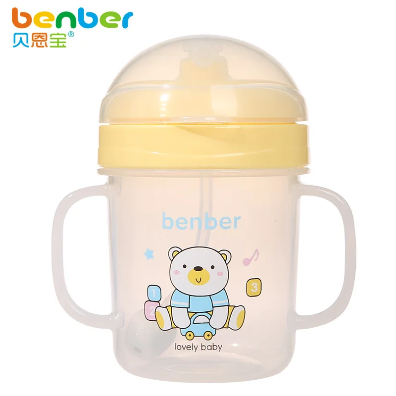 leak-proof drinking cup with a handle growing baby straw training 180ml b#t149 | Мать и ребенок