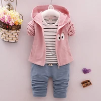 hot fashion children garment baby spring autumn motion sets three piece boys and girls hooded and t shirt and pants