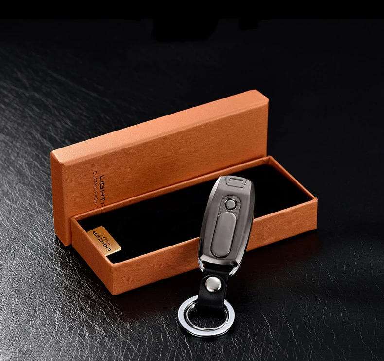 Плазменная Зажигалка для сигар заряжаемая через USB беспламенная ветрозащитная