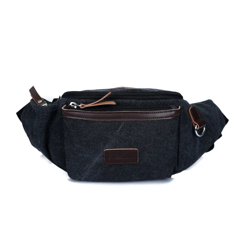 Мода Досуг человек сумка карман корейской улице холст саквояж одного плеча Span