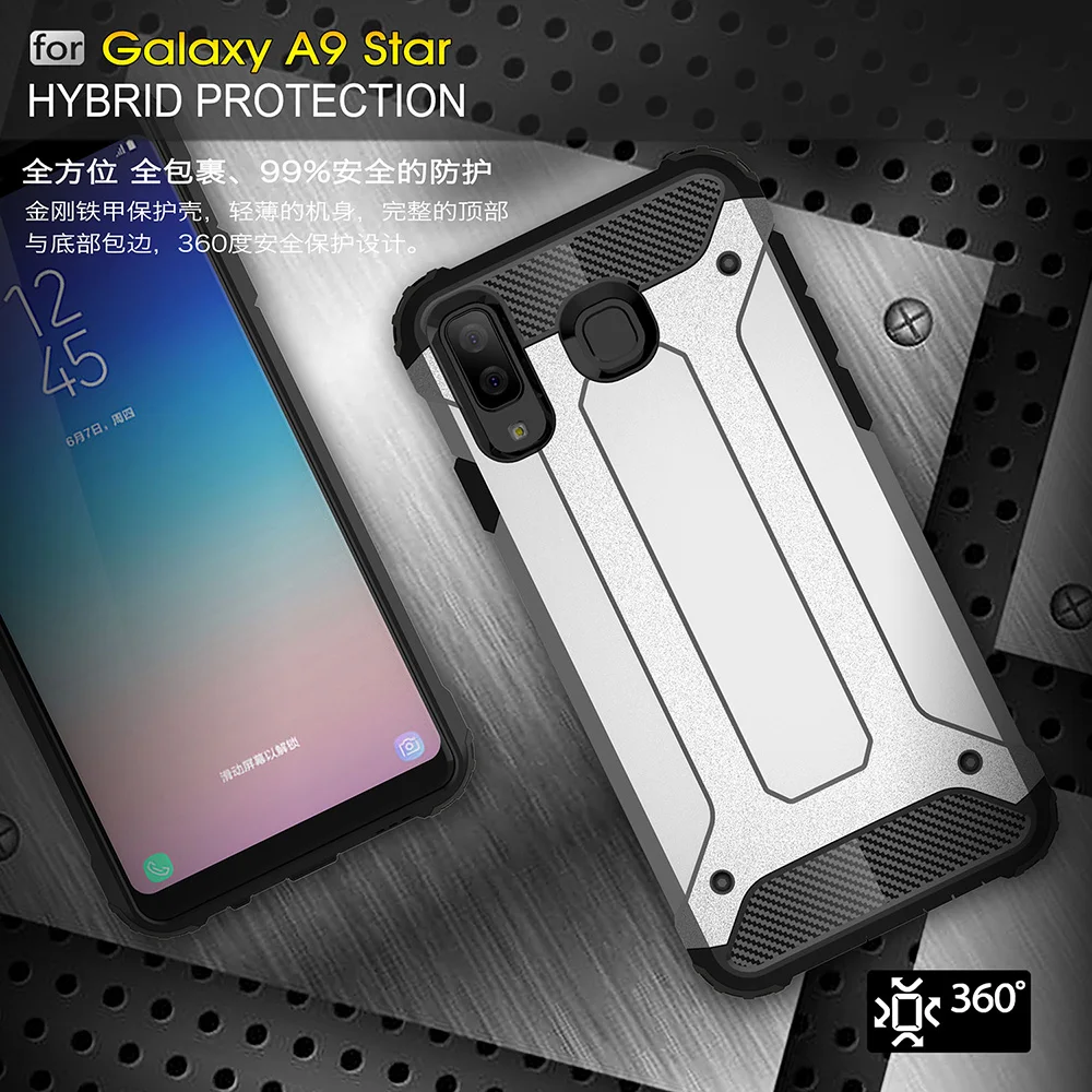 Противоударный защитный чехол для телефона Samsung Galaxy A7 A8 A9 Star lite A720 A530 A320 роскошные