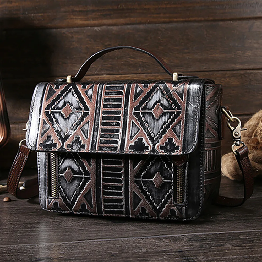 Женская сумка тоут из натуральной кожи винтажная яловой высокого качества