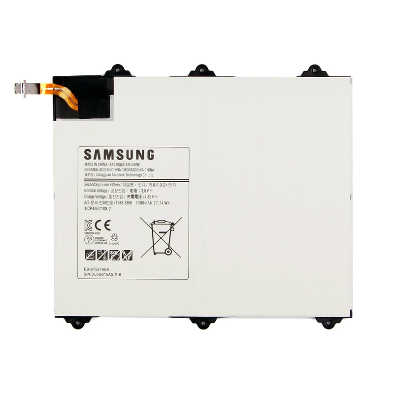 Оригинальная Аккумуляторная батарея Samsung для Galaxy Tab EB-BT567ABA T567V 9 6 &quot7300 мАч |