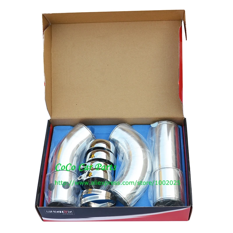 3-дюймовые универсальные алюминиевые Воздухозаборники для гоночных автомобилей