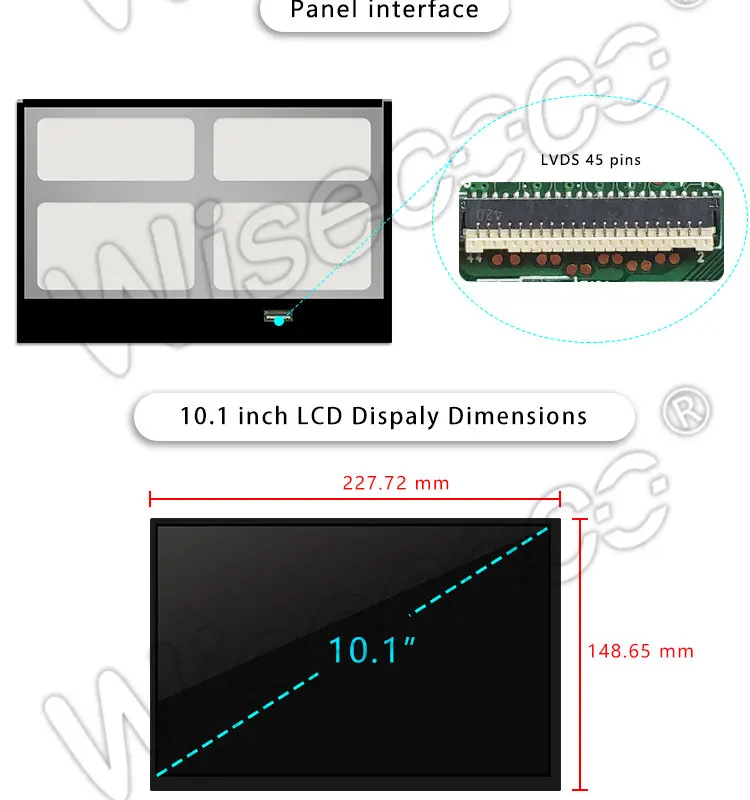 CLAA101FP0A XG 10,1 дюймовый дисплей HDMI lcd TFT 1920 × 1200 дисплей с 45 pin LVDS контрольная плата драйвера для Raspberry Pi 3 2B B
