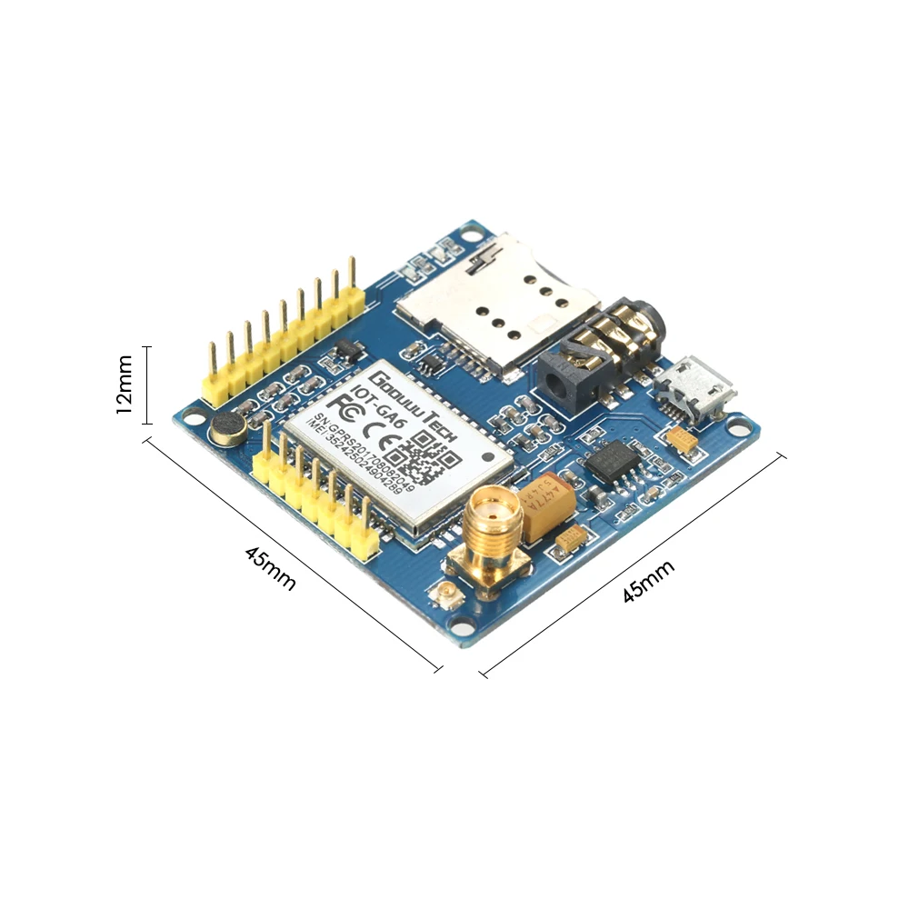 Модуль Gps A6 GPRS Pro серия GSM модуль Core DIY плата разработки с антенной беспроводной