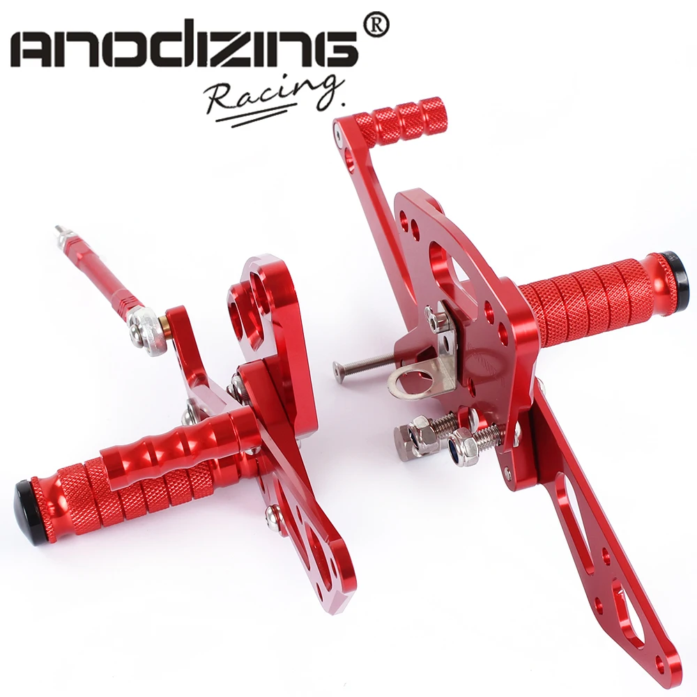 Полный CNC алюминиевый мотоцикл Регулируемый Rearsets задние наборы подножки для KAWASAKI