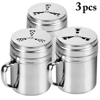 stainless steel pepper salt shaker spice jar set kitchen harb spice condiment box seasoning bottle glass barbecue cooking tools