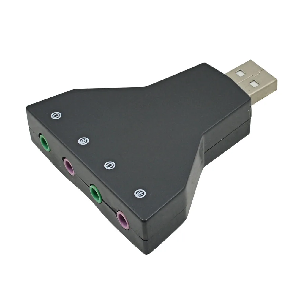 TISHRIC 7,1 USB звуковая карта Внешний микрофонный динамик для наушников 3,5 мм разъем для USB аудио адаптера интерфейс для ПК Mac ноутбука
