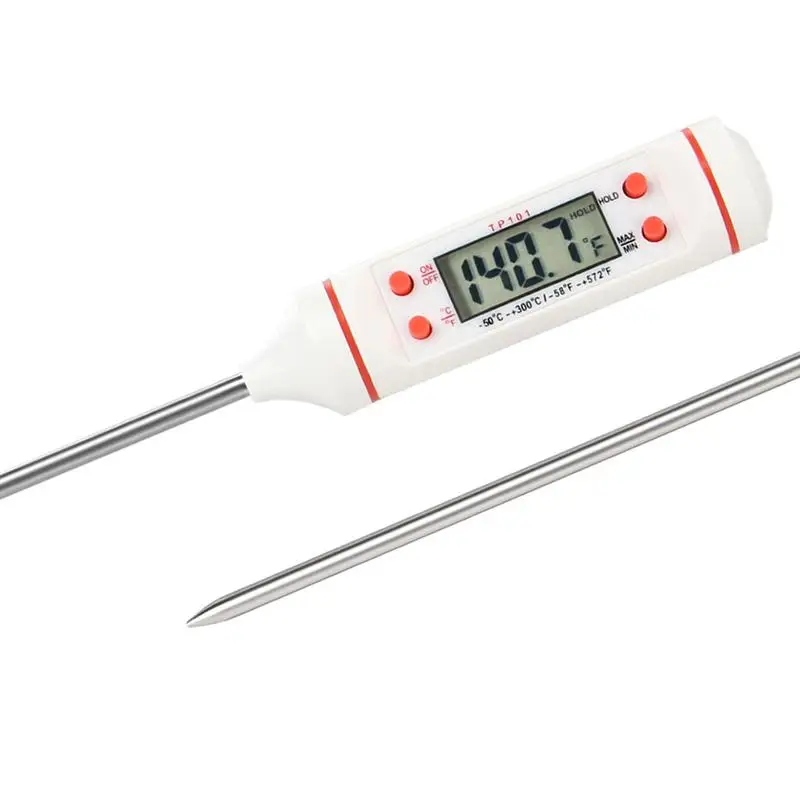 LUOEM точный термометр для приготовления пищи мгновенное считывание с ЖК дисплеем