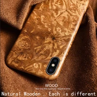 natural wooden phone case for iphone xs case cover black ice woodpomegranate woodwalnutrosewood for xs max for xr