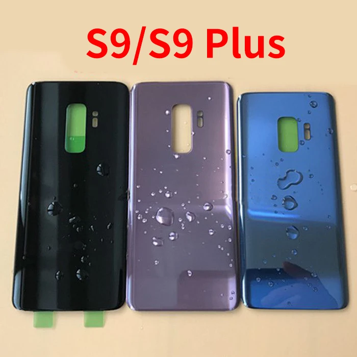 Для SAMSUNG Galaxy S9 G960F G960 S9plus + Plus G965 G965F Задняя стеклянная крышка батареи Дверь Корпус
