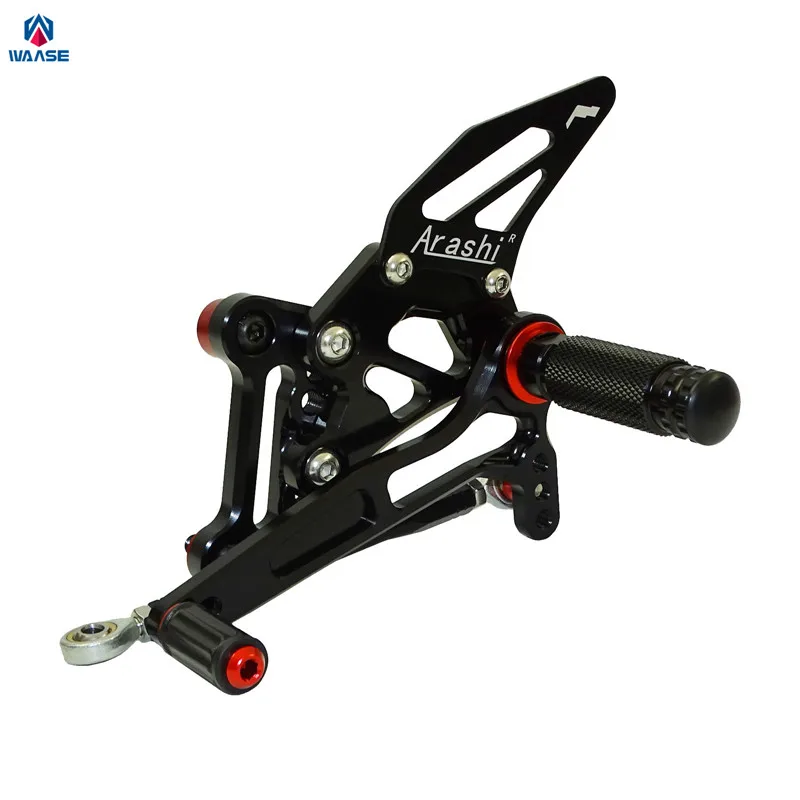 Waase CNC алюминиевый Rider Racing Rearset задние наборы подножки колышки для KTM SUPER DUKE 1290 R