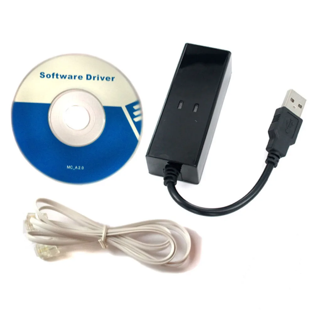 USB 2 0 к порту RJ11 56 Кбит/с внешний модем для факса питание от компьютера безбумажный