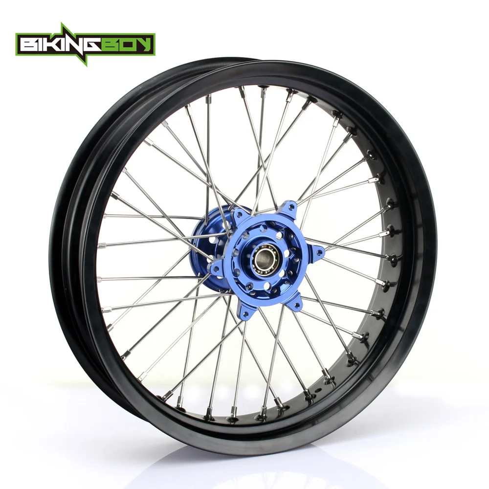 BIKINGBOY 17 &quotx 3 5&quot набор ступиц переднего колеса 36 спиц для YAMAHA YZ F 250 450 2014 2015 2016 2017