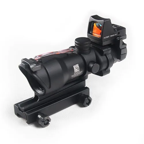 Призматический оптический прицел Trijicon ACOG 4x32 реальное волокно + миниатюрный с