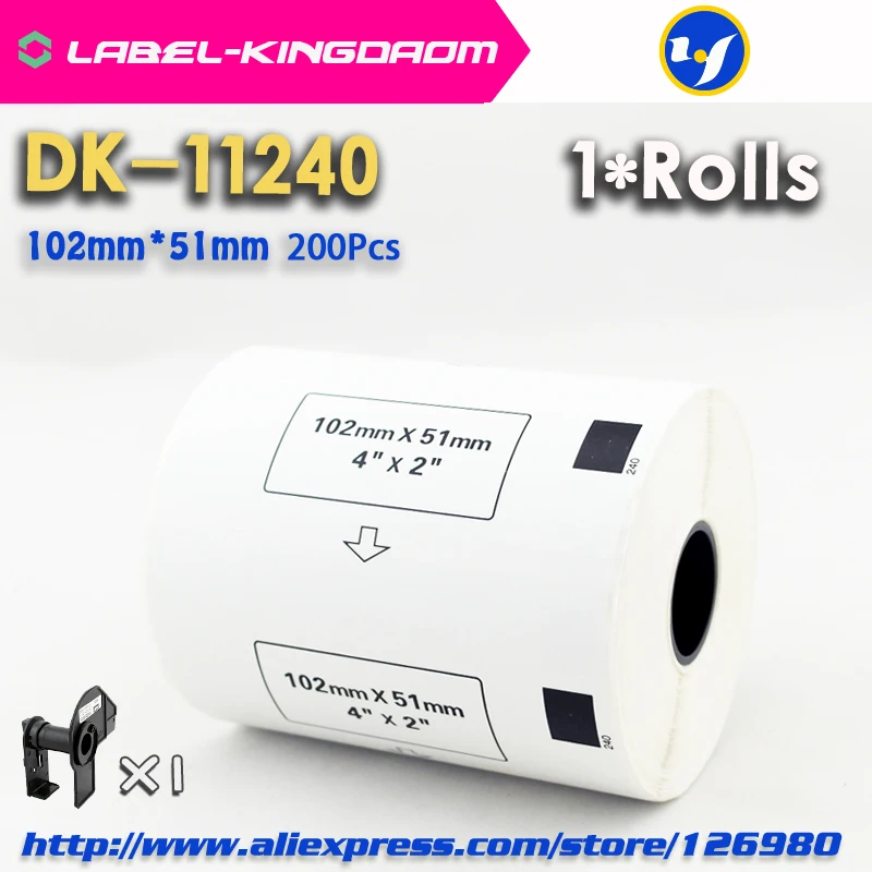1 заправка Рулонов Совместимый DK 11240 этикеткой 102 мм * 51 600 шт совместимый для