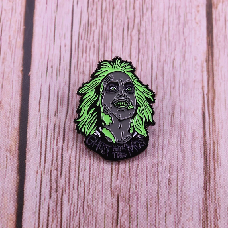 Эмалированная шпилька от Beetlejuice ретро комедия в стиле 80 х годов значок Призрака с
