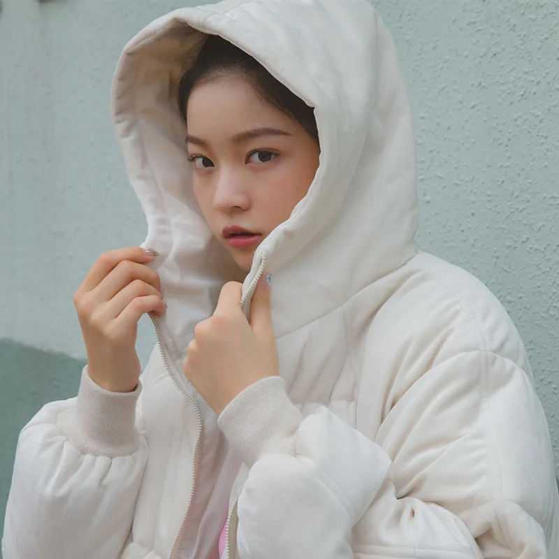 Новое поступление Женская свободная одежда с хлопковой подкладкой Студенческая