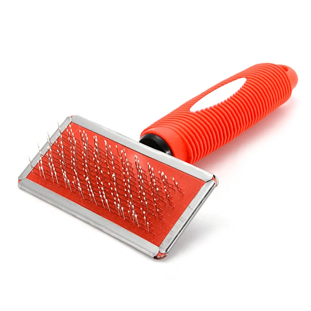 LumiParty Pet Slicker щетка Кошка Собака Щенок мех Shedding уход мягкий штырь гриля Расческа с