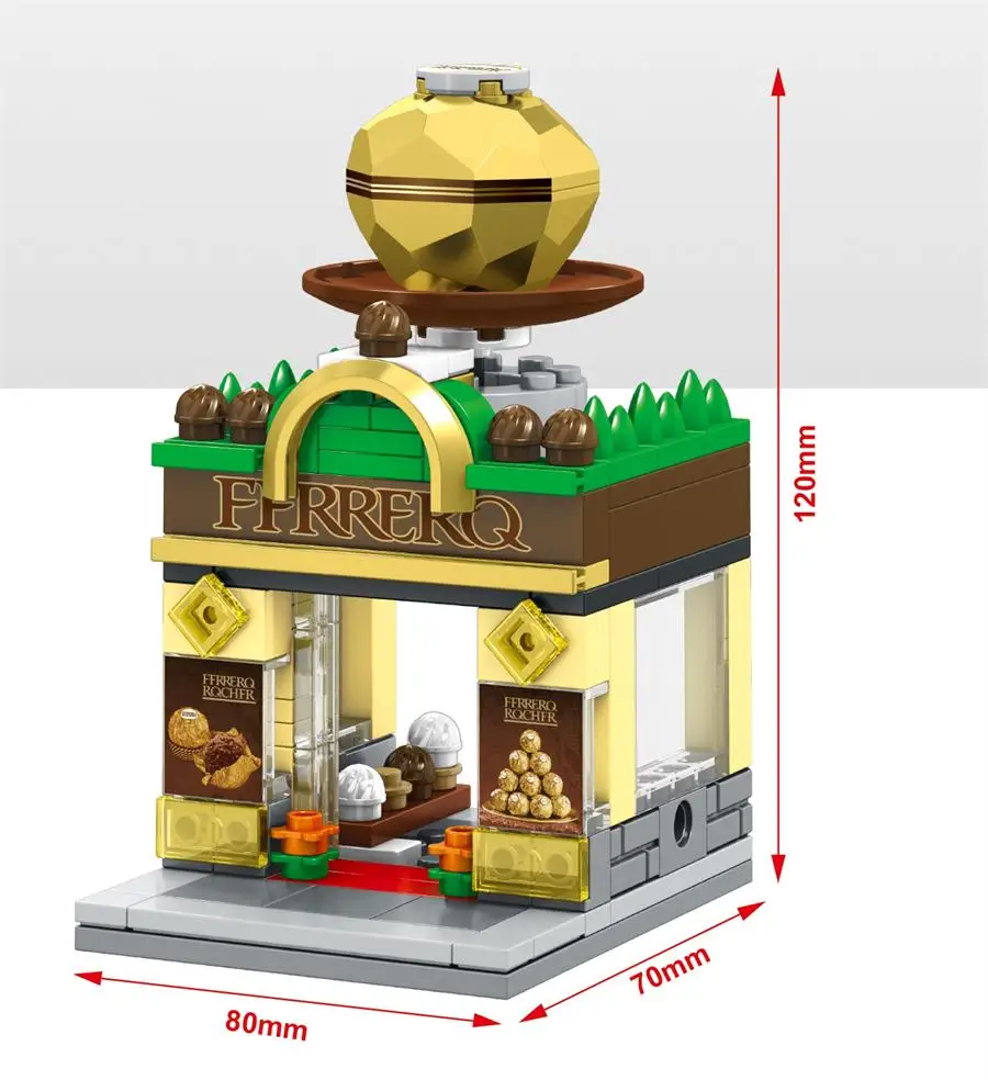 sd6088 Блоки sembo Mini Street Shop Строительные кирпичи милый микро магазин модель супер рынок Развивающие детские игрушки забавные подарки для детей - Цвет: sd6088