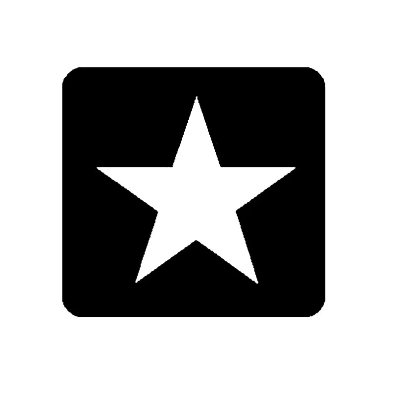 

12cm*11.3cm STAR Fashion Vinyl Car-styling Decals Car Stickers Motorcycle Accessories S6-3634