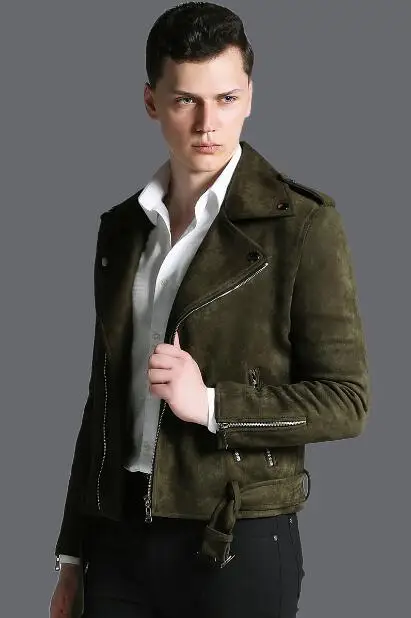 

Hot men's short jacket 2020 fashion autumn new lapel fashion army green deer jacket jacket long sleeves S-3XL