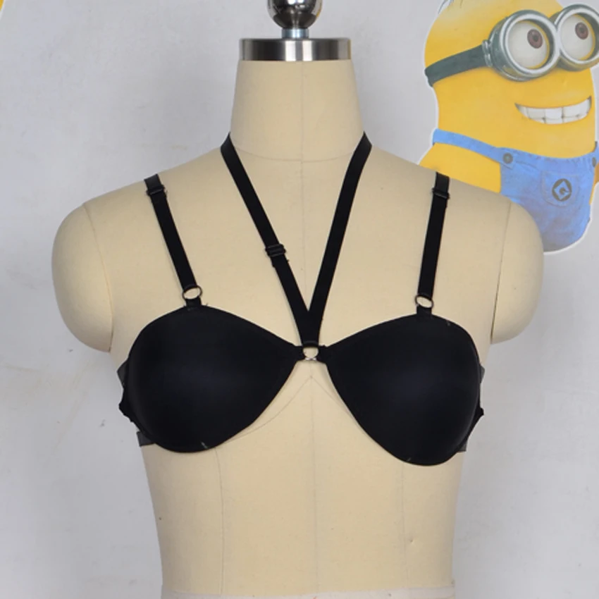 Новинка черный жгут с бюстгальтером сексуальное женское белье готическое