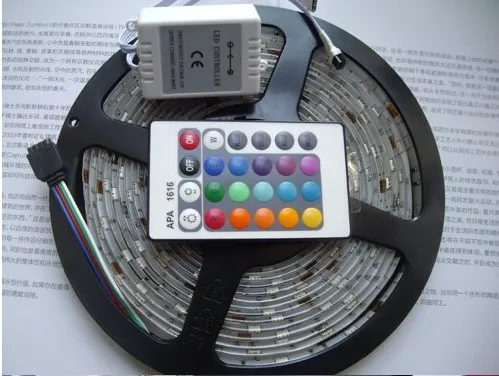 Водонепроницаемая светодиодная лента 5050 SMD RGB гибкая Диодная лампа 12 В