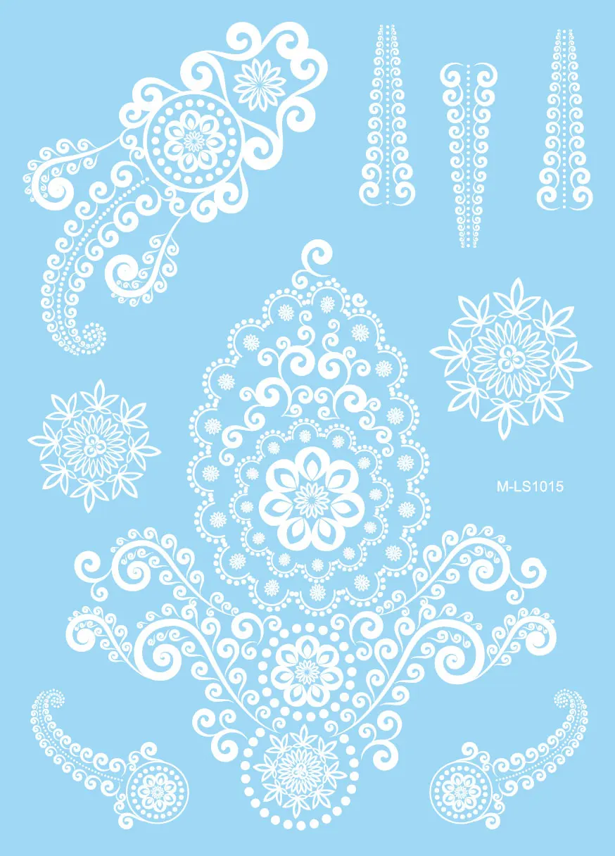 1 шт. модная Временная тату наклейка женская свадебная драгоценность водостойкая